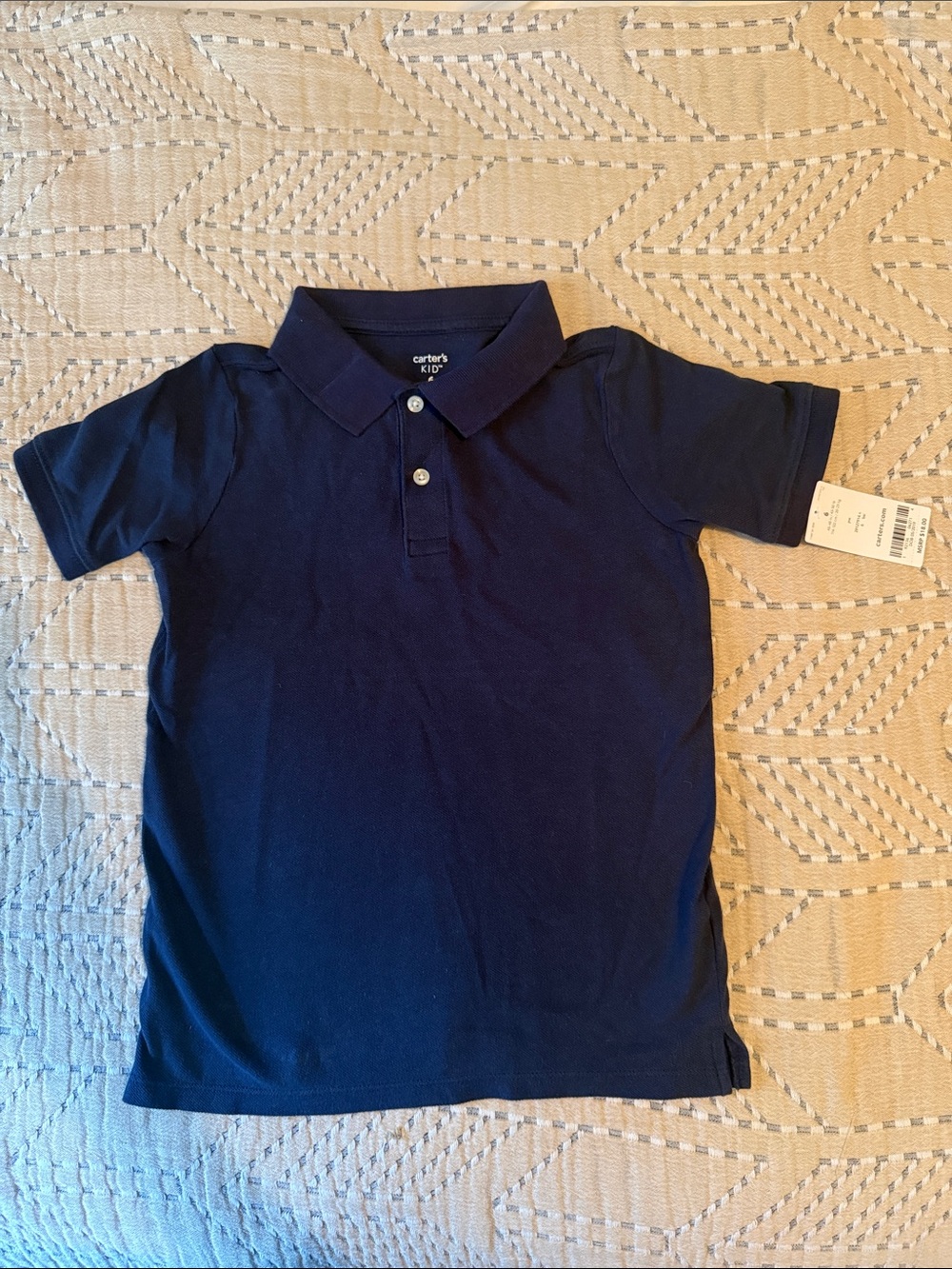 Carter's Navy Blue Short-Sleeve Polo
